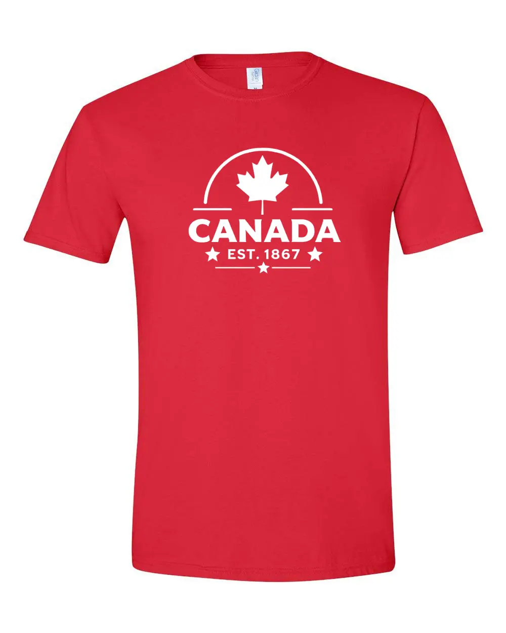 Canada est 1867 Tee โ Red โ primary view