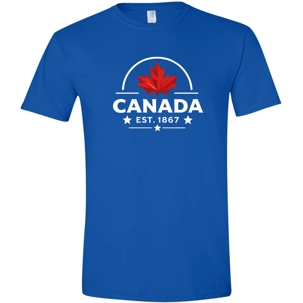 Canada est 1867 Tee โ Blue โ primary view