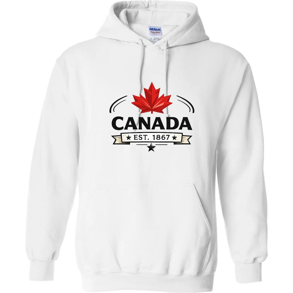 Canada Heritage Hoodie โ White โ primary view